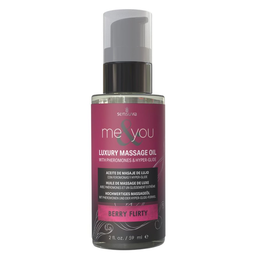 Erotisk massageolie Sensuva Hindbr 59 ml #1