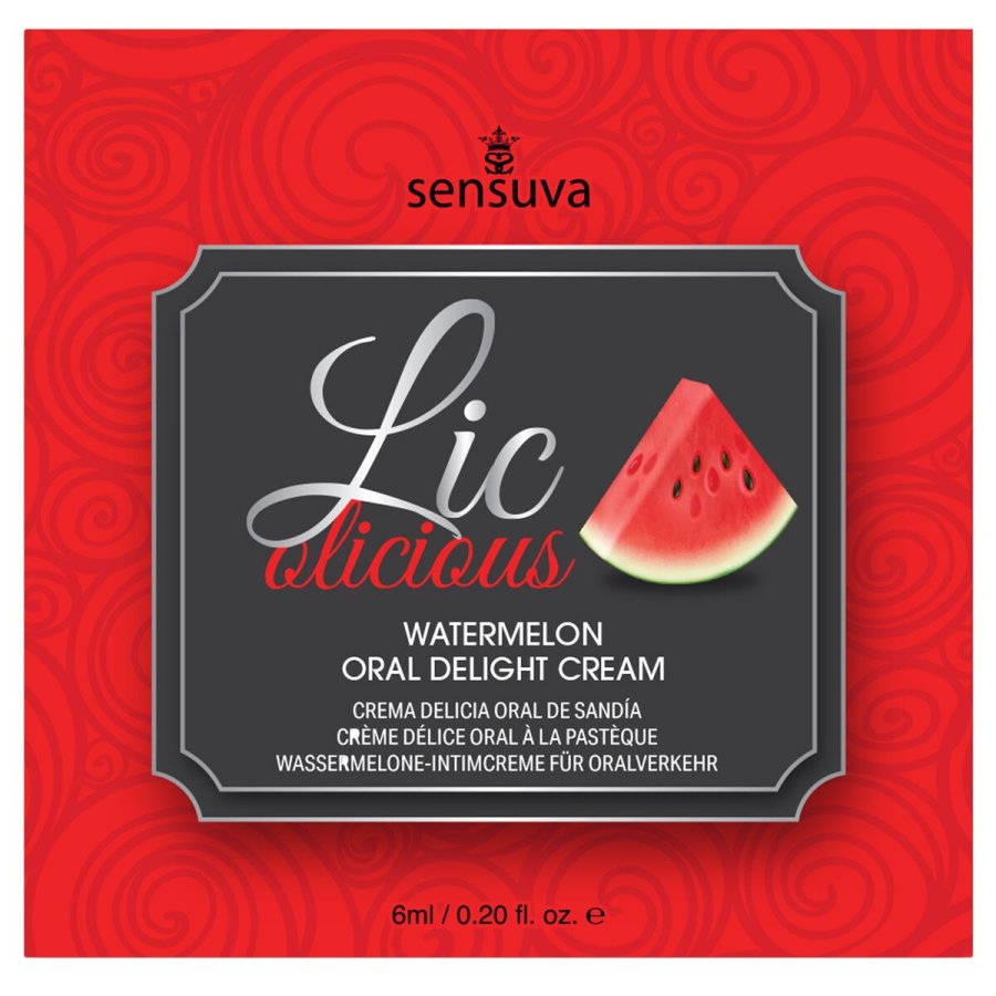 Glidecreme med smag Sensuva Vandmelon 6 ml #1