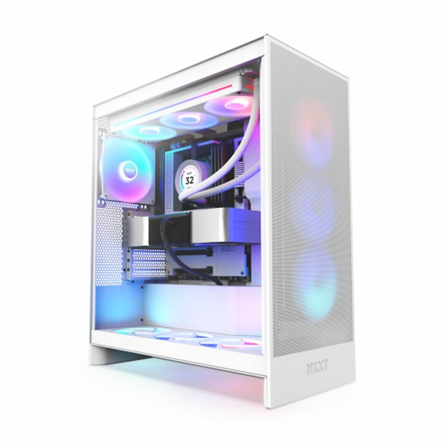 ATX Semi-t�rn kasse NZXT H7 Flow RGB Midi Hvid #2