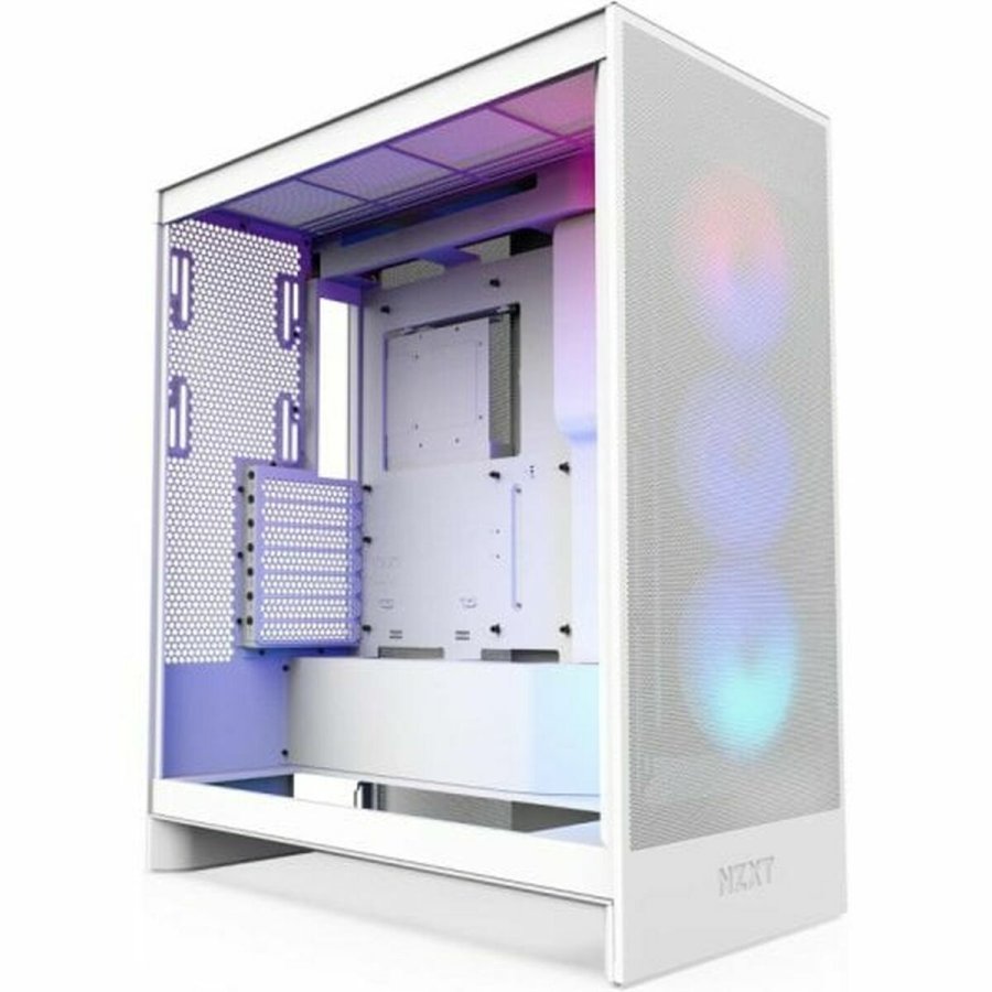 ATX Semi-t�rn kasse NZXT H7 Flow RGB Midi Hvid #1