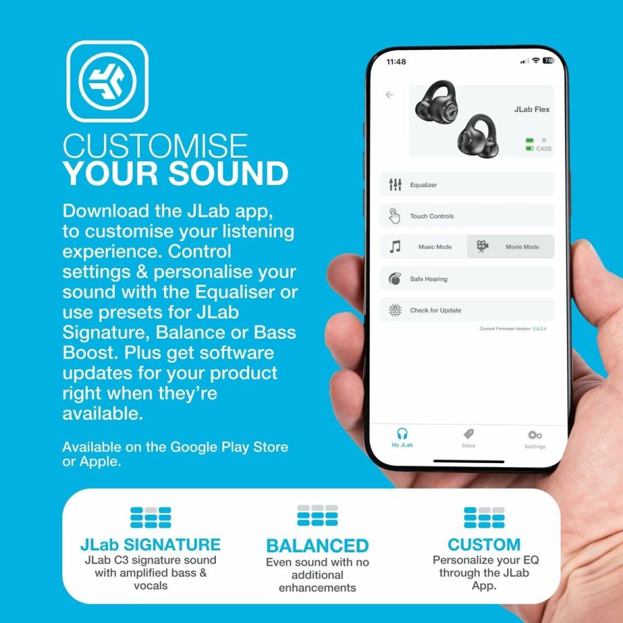 Trdlse hretelefoner med etui til opladning JLab IEUEBJBOPSPRTRBLK82 Sort #7