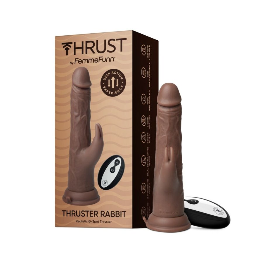 Realistisk Dildo FemmeFunn Brun #3