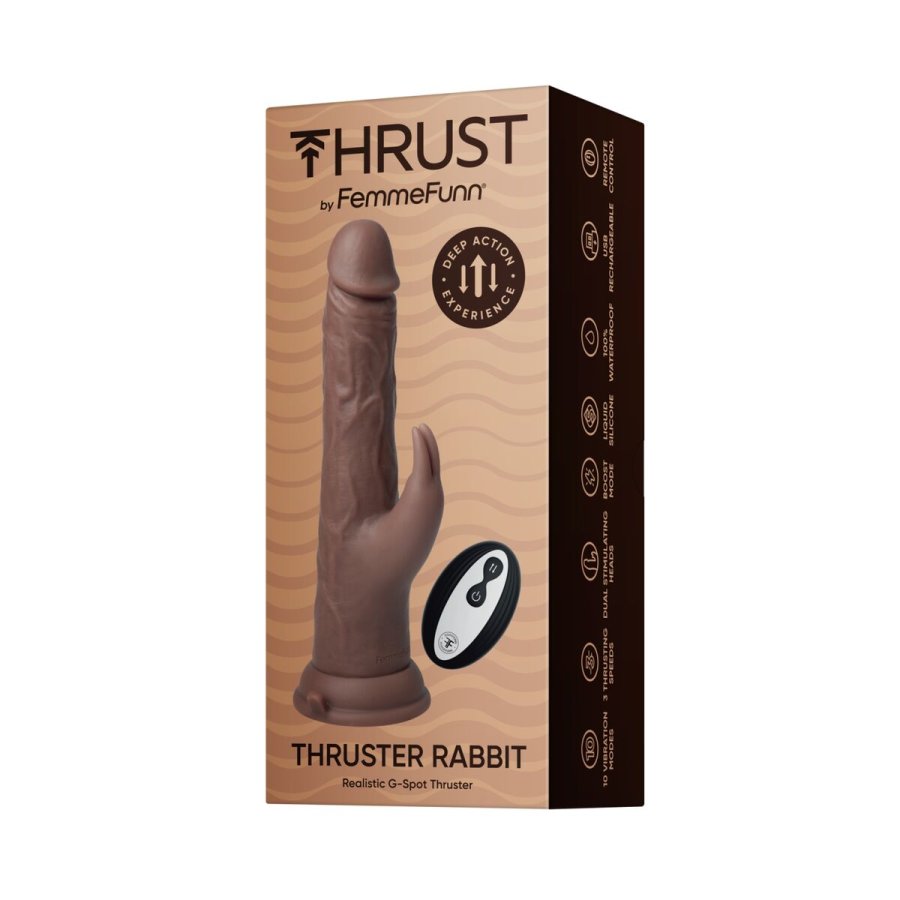 Realistisk Dildo FemmeFunn Brun #9