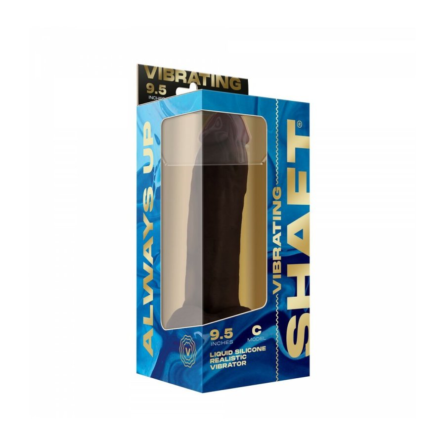 Realistisk Vibrator Shaft C 9.5 - MAHOGANY #3