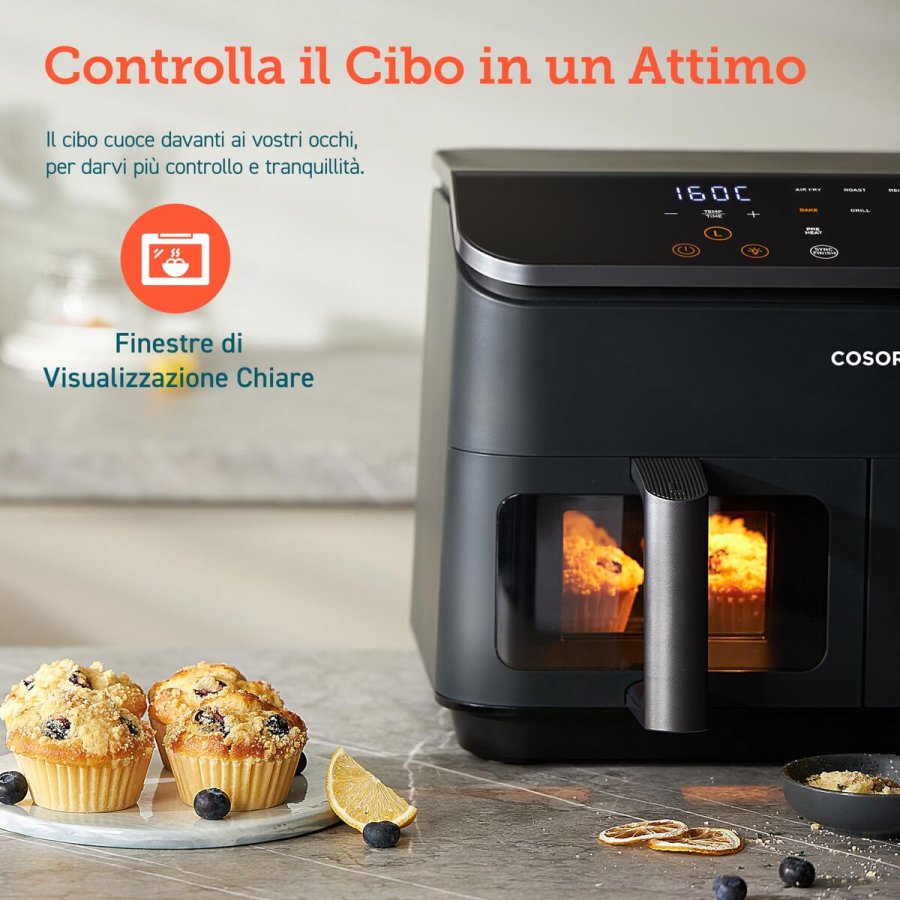 Varmluftsfrituregryde Cosori Dual Basket 8.5 Chef Edition Sort 8,5 L #7