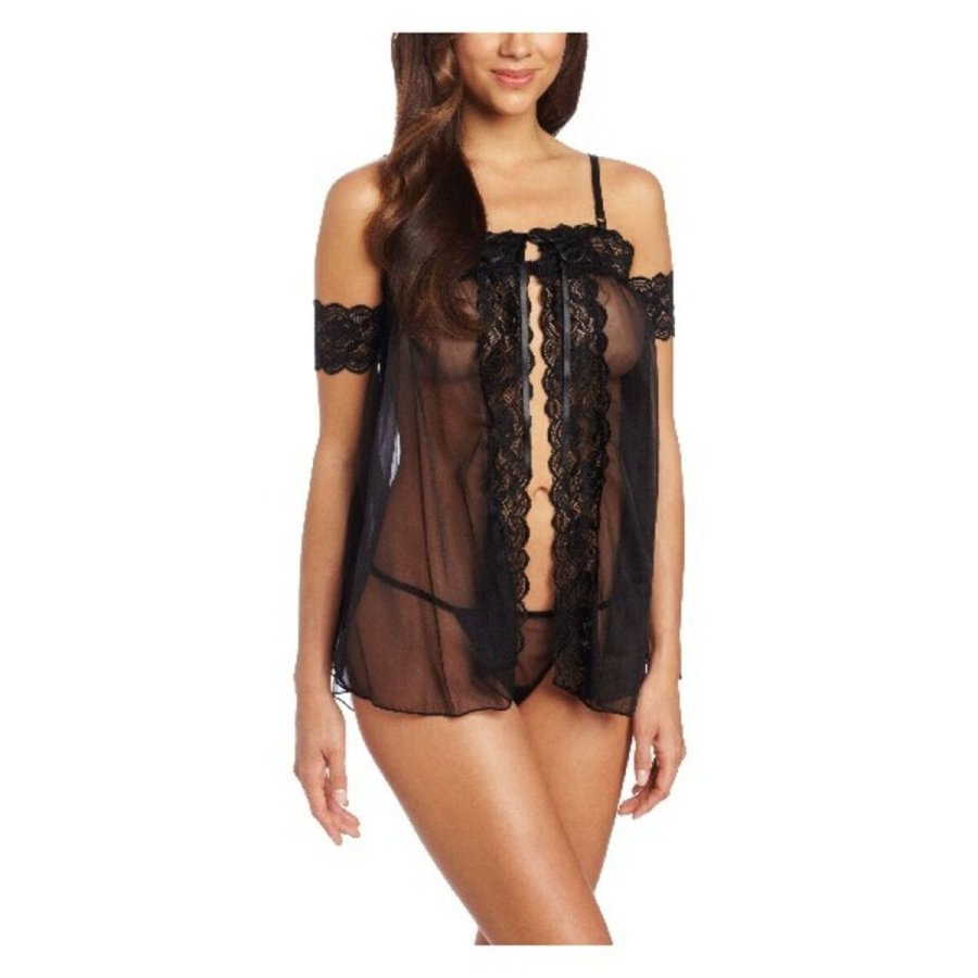 Babydoll Seven Til Midnight 9743 Sort Onesize 2 Dele #1