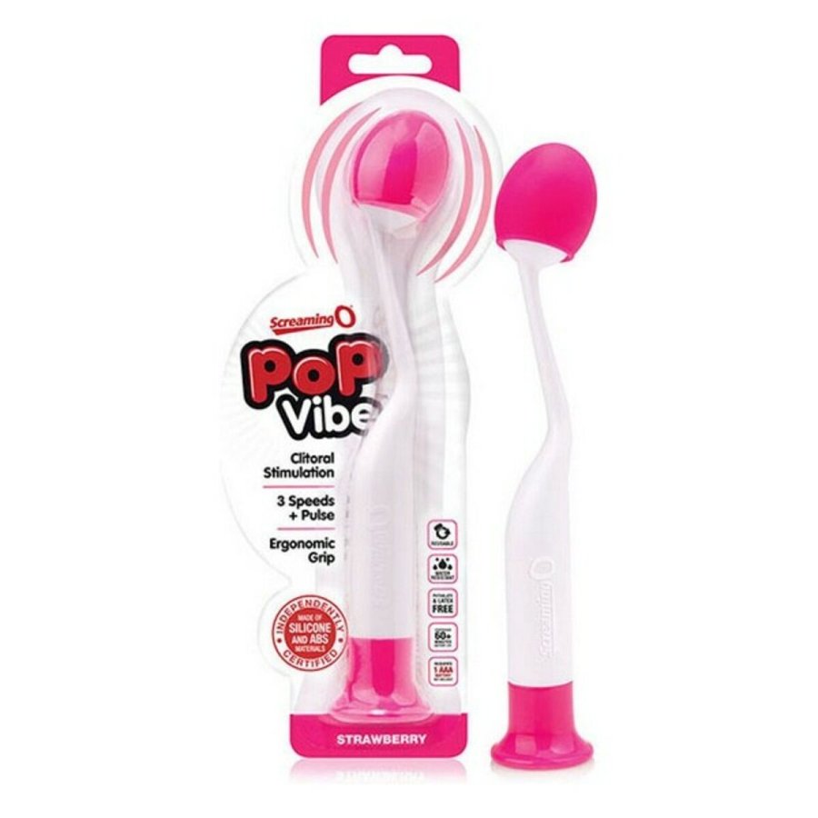Tryllepind Massageapparat The Screaming O Pop Vibe Hvid Pink #3