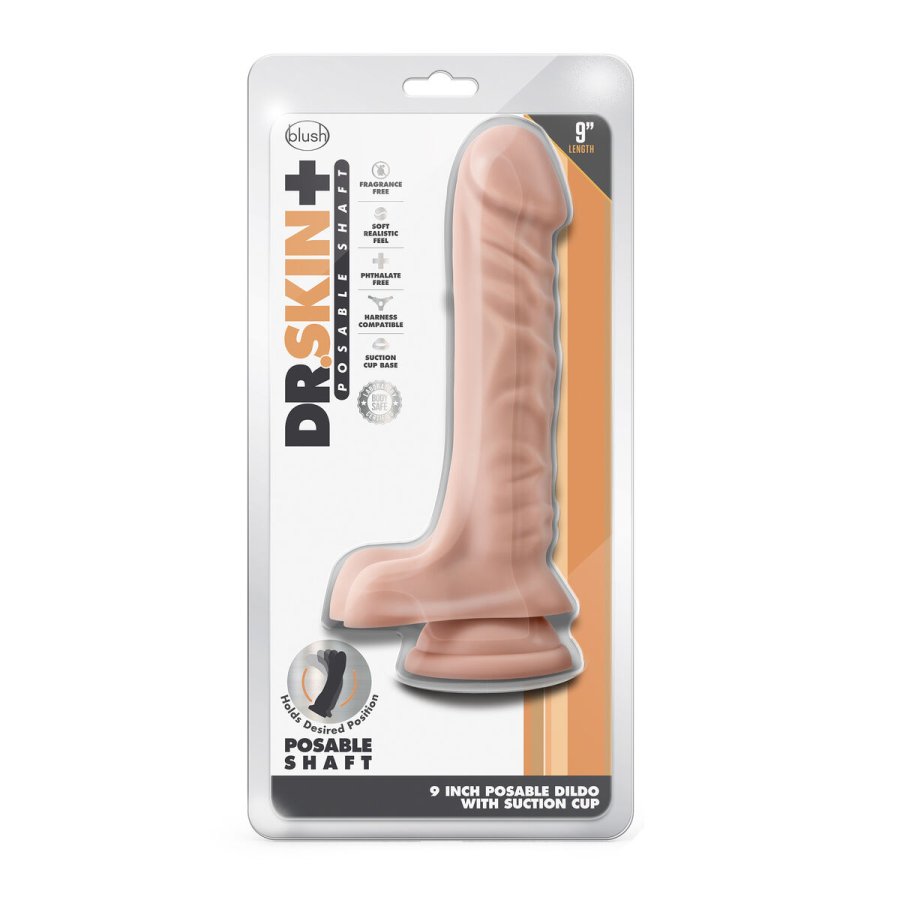 Realistisk Dildo Blush Dr Skin TPE  4 cm (17,7 cm) #13
