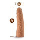 Realistisk Dildo Blush Lock On Silikone (17,7 cm) #5