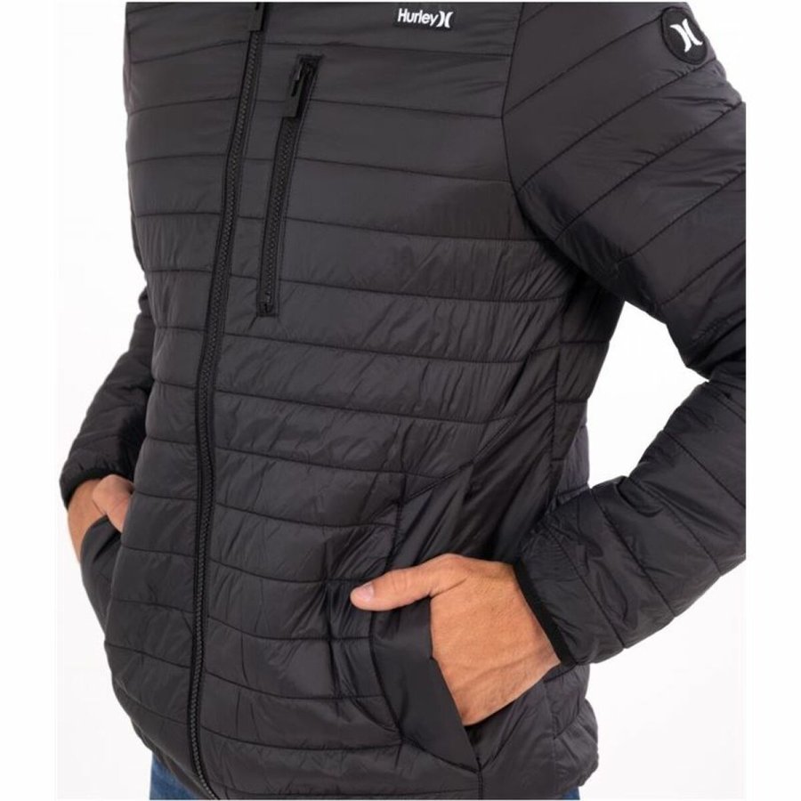 Sport Jakke til Mnd Hurley  Balsam Quilted Packable Sort #3