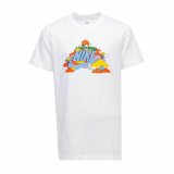 B�rne Kort�rmet T-shirt Nike Happy Cloud Hvid #1
