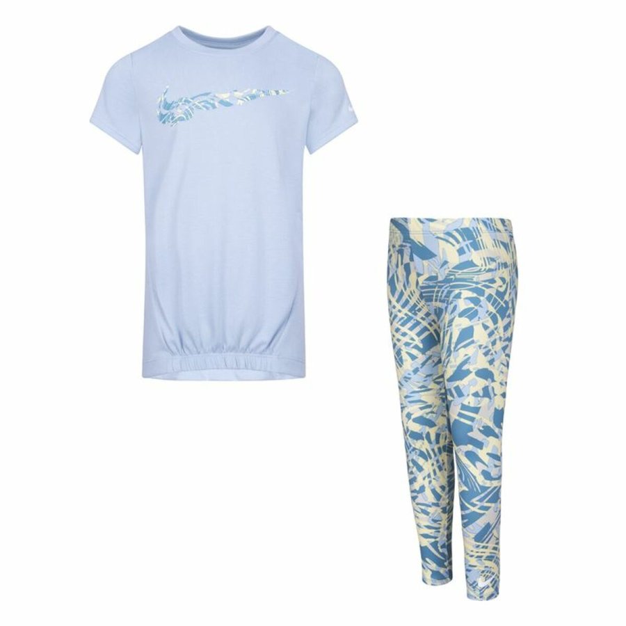 Sportstj til Brn Nike Dri-Fit Grn Multifarvet 2 Dele #1