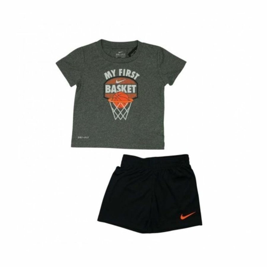 Sportstj til Brn Nike My First Basket Sort Gr 2 Dele #1