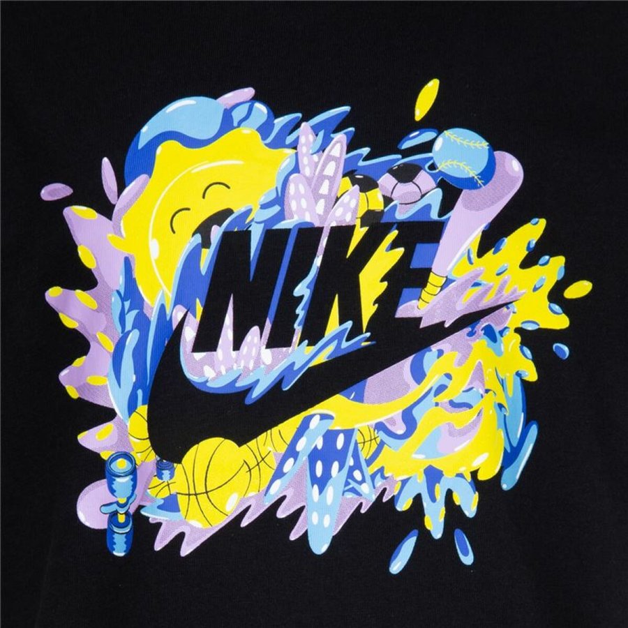 Brne Kortrmet T-shirt Nike Sport Splash  Sort #3