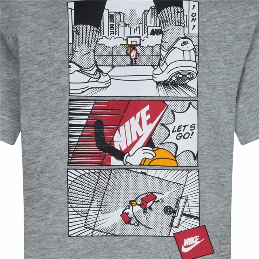 B�rne Kort�rmet T-shirt Nike Icons Of Play Gr� #3