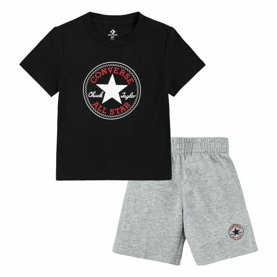 Sportstj til Brn Converse Core Tee Ft Short Sort Gr Babyer #3