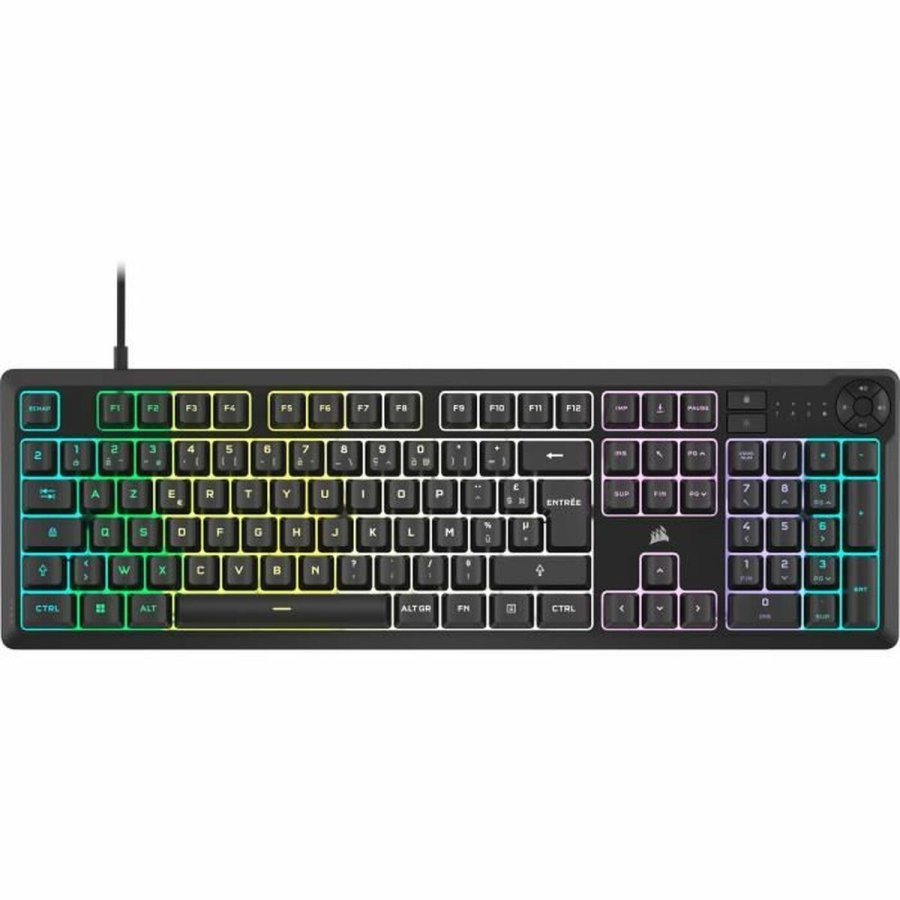 Tastatur Corsair K55 Core RGB Sort AZERTY #1