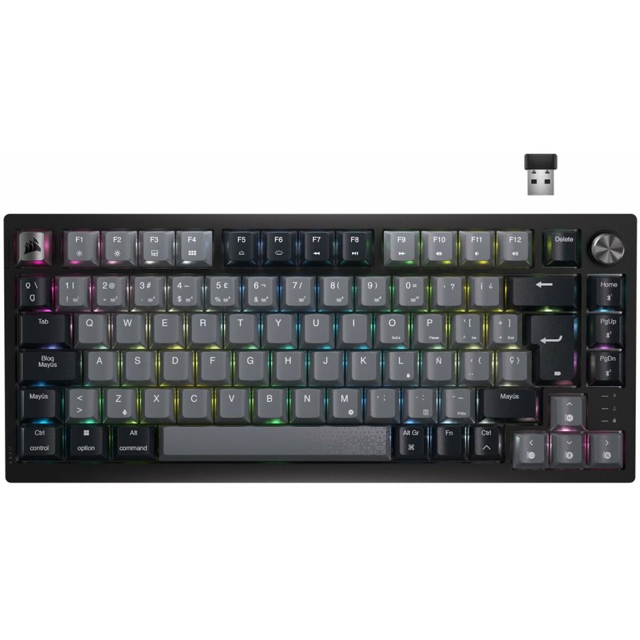 Trdlst tastatur Corsair K65 Plus Sort Spansk qwerty #1