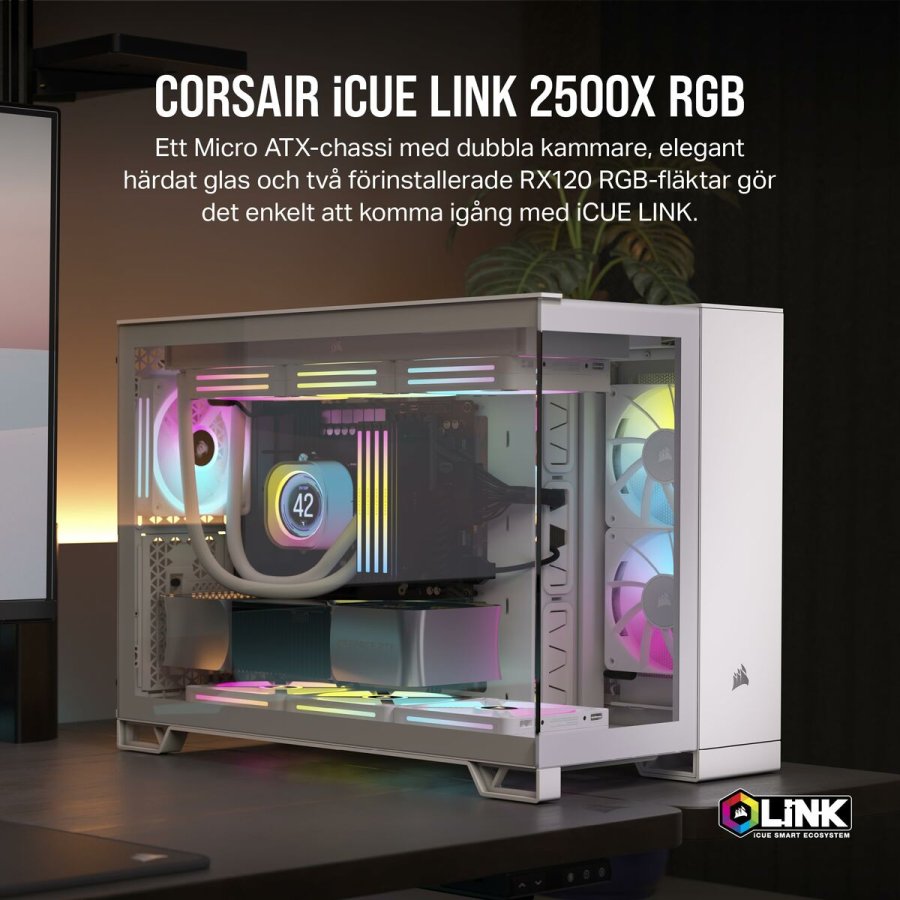 ATX Semi-t�rn kasse Corsair Hvid #6