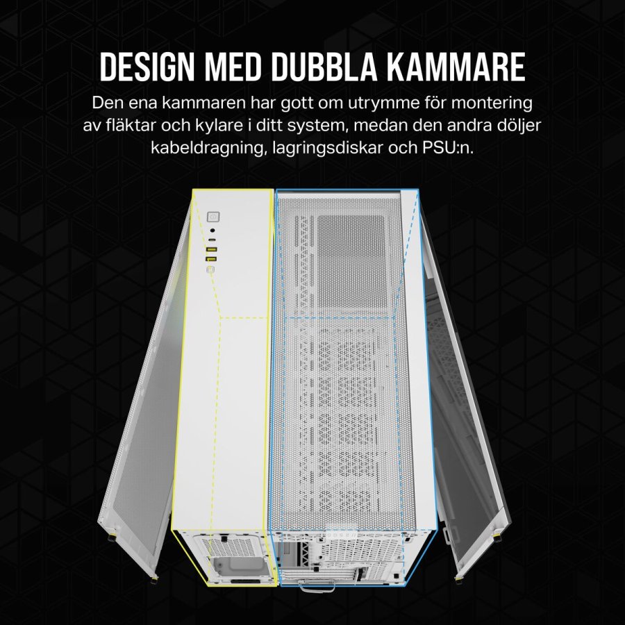 ATX Semi-t�rn kasse Corsair Hvid #7