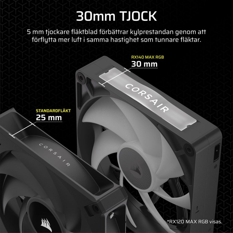Fritstende ventilator Corsair Sort #7