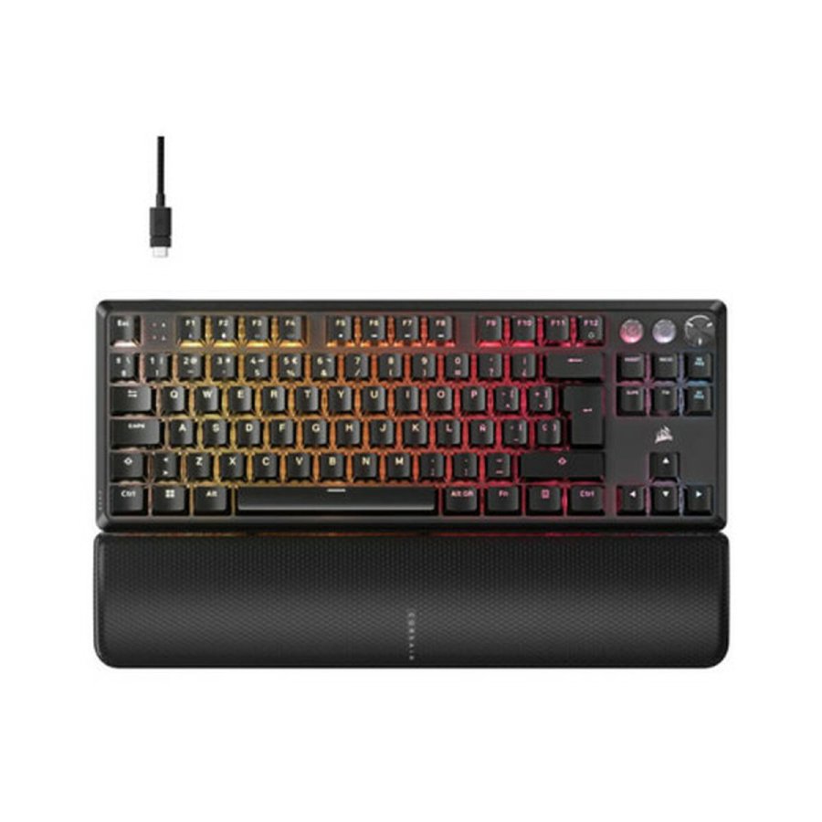 Trdlst tastatur Corsair CH-911911G-ES Sort QWERTY #1
