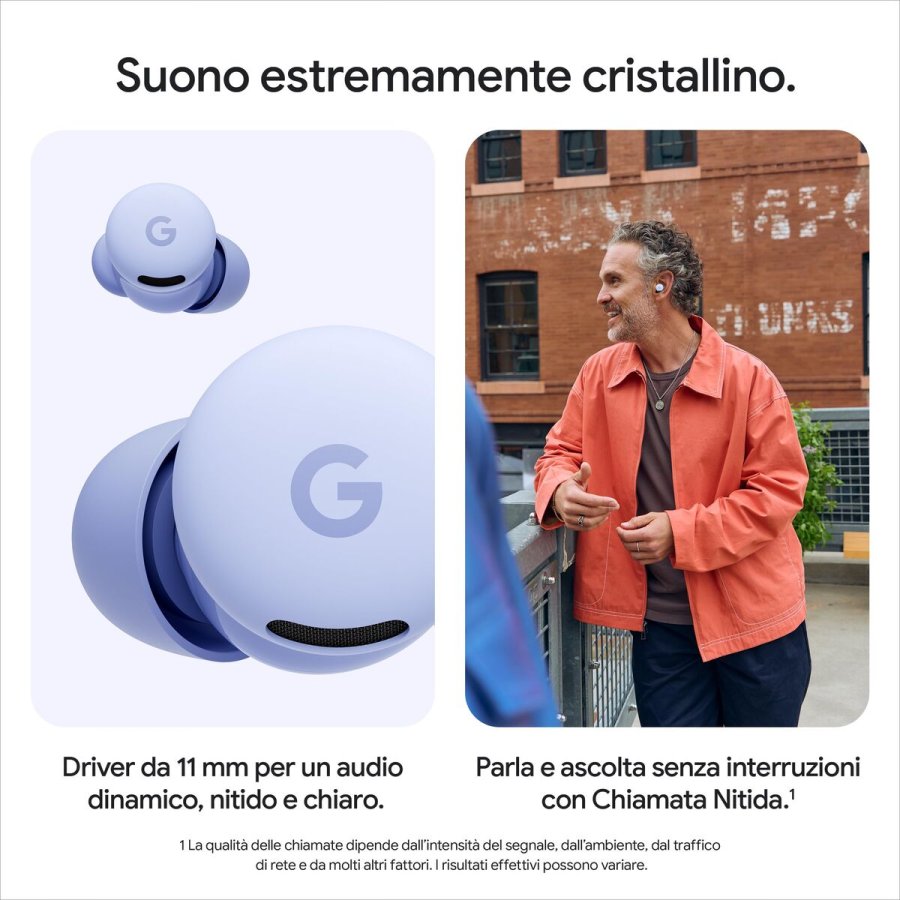 Hovedtelefoner Google Pixel Buds 2a Lilla #7