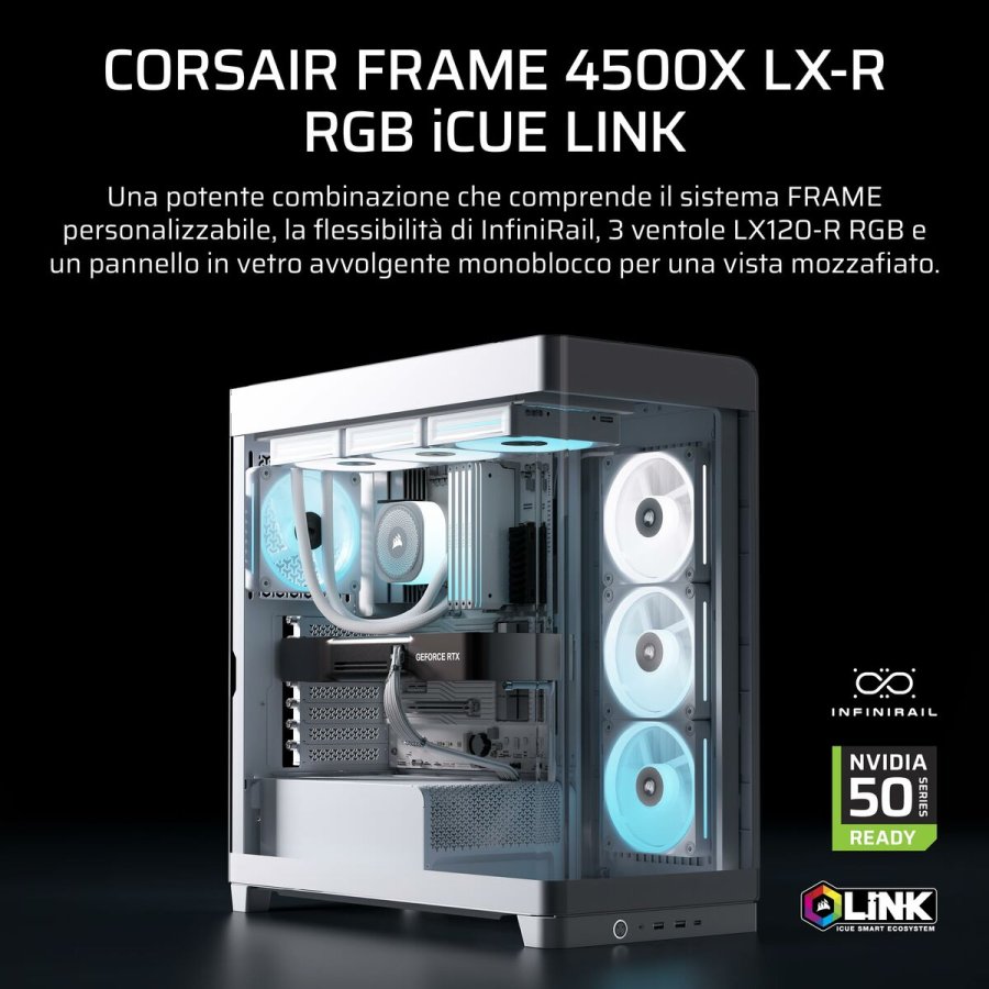 ATX Semi-t�rn kasse Corsair CC-9011317-WW Hvid #5