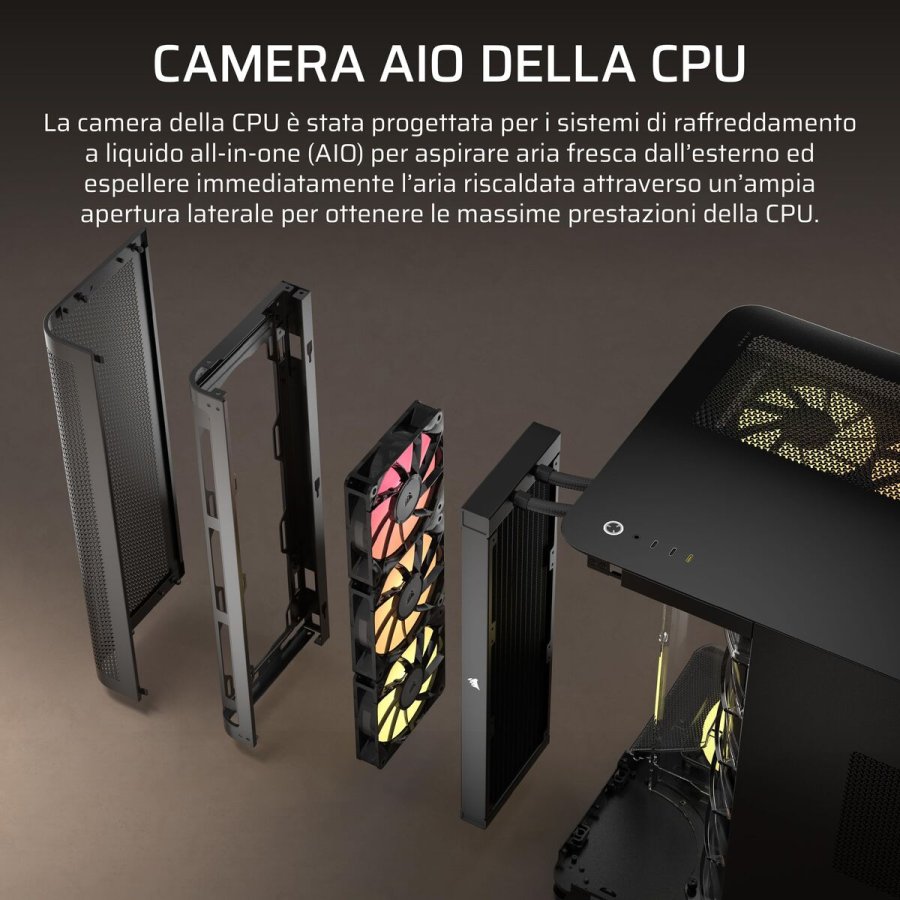 ATX Semi-t�rn kasse Corsair CC-9011318-WW Sort #3