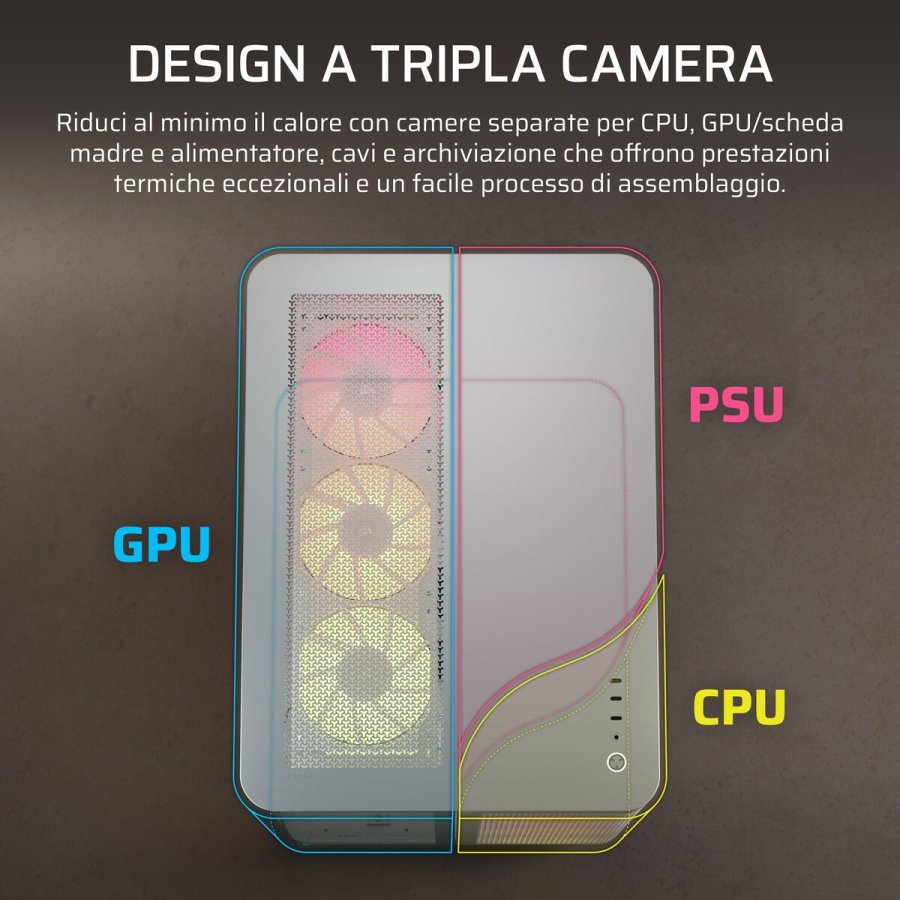 ATX Semi-t�rn kasse Corsair CC-9011319-WW Hvid #6