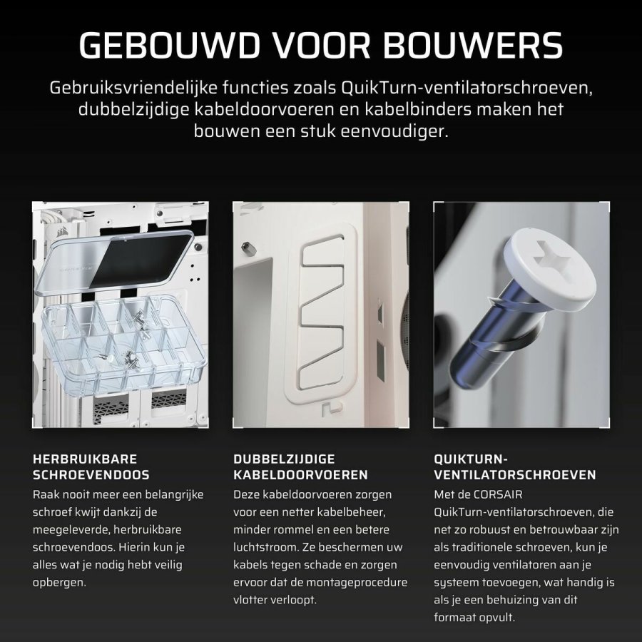 ATX Semi-t�rn kasse Corsair Hvid #7