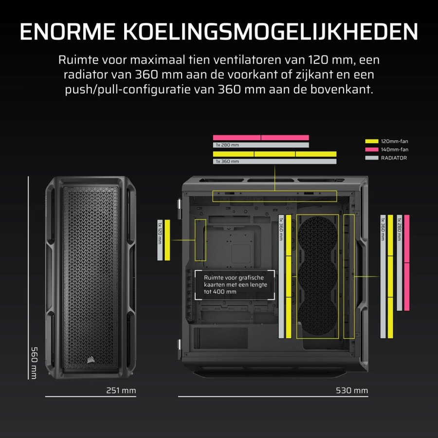 ATX Semi-t�rn kasse Corsair Sort #4
