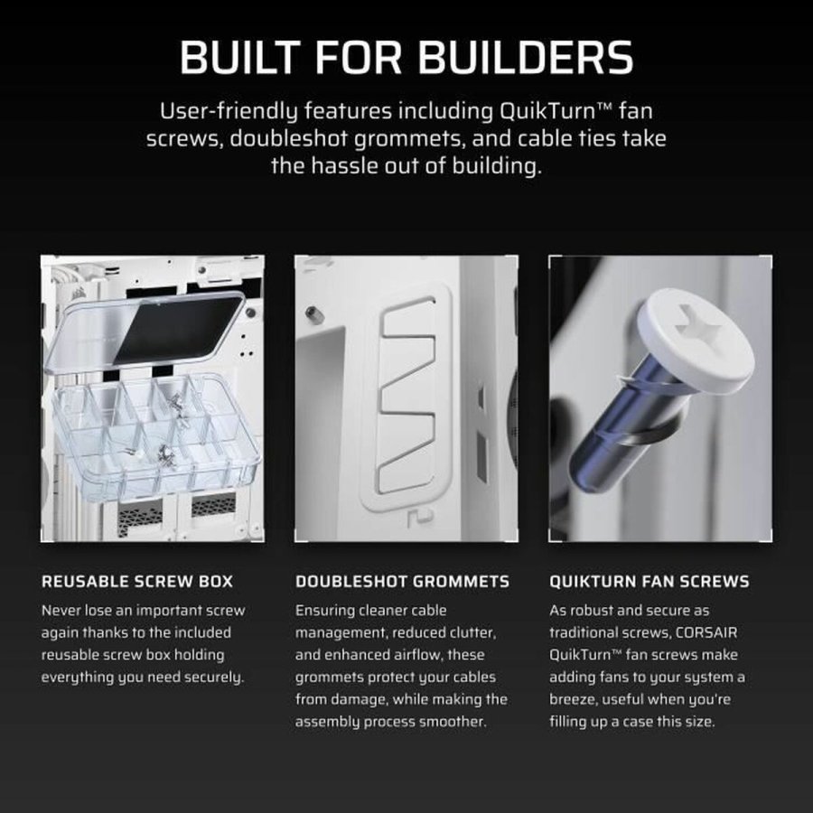 ATX Semi-t�rn kasse Corsair CC-9011301-WW Hvid #6