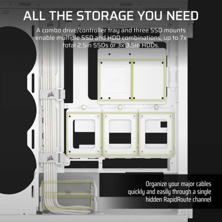 ATX Semi-t�rn kasse Corsair CC-9011301-WW Hvid #7