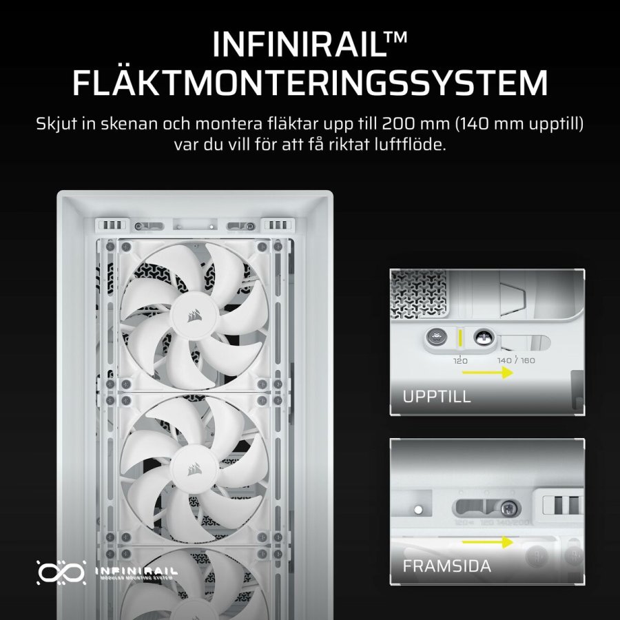 ATX Semi-t�rn kasse Corsair CC-9011308-WW Hvid #6