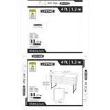 Sammenklappeligt bord Lifetime Hvid 122 x 91,5 x 61 cm Stl HDPE #7