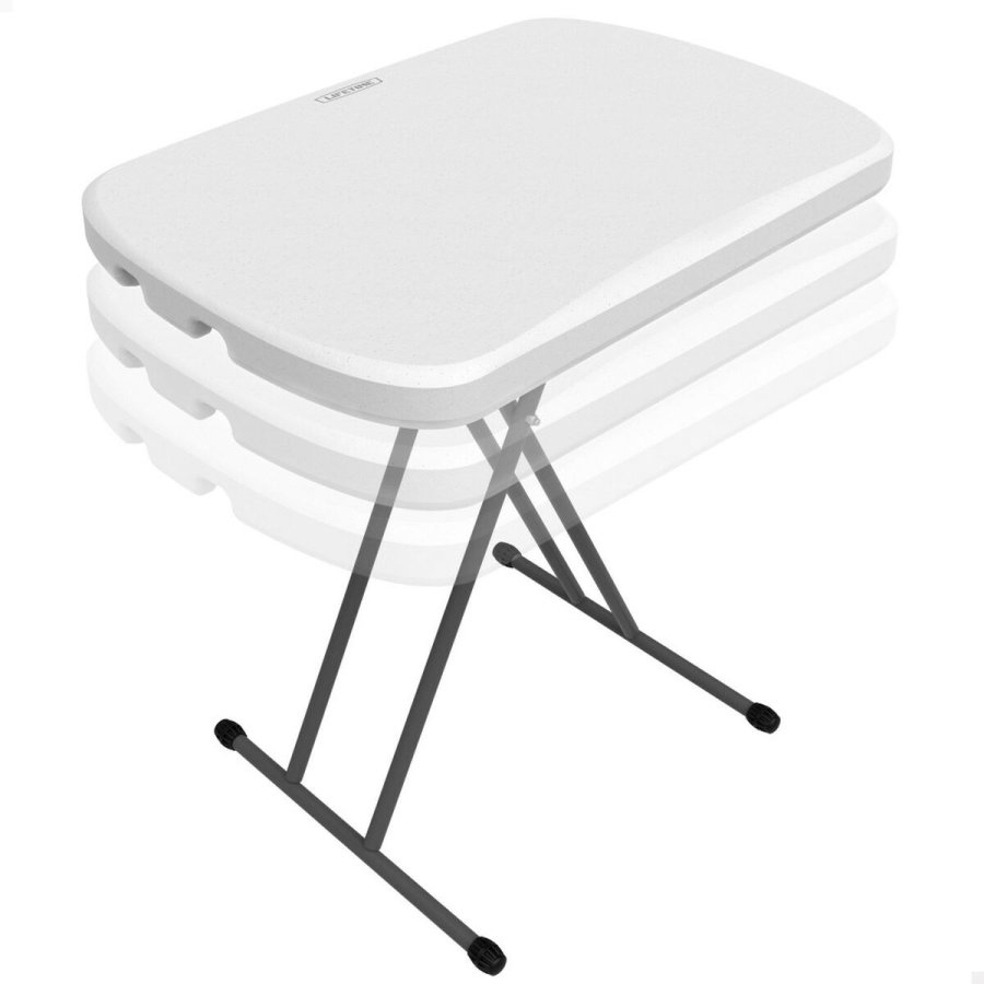 Picnic bord Lifetime Hvid St�l HDPE 66 x 71 x 46 cm #1