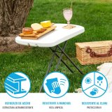 Picnic bord Lifetime Hvid St�l HDPE 66 x 71 x 46 cm #4