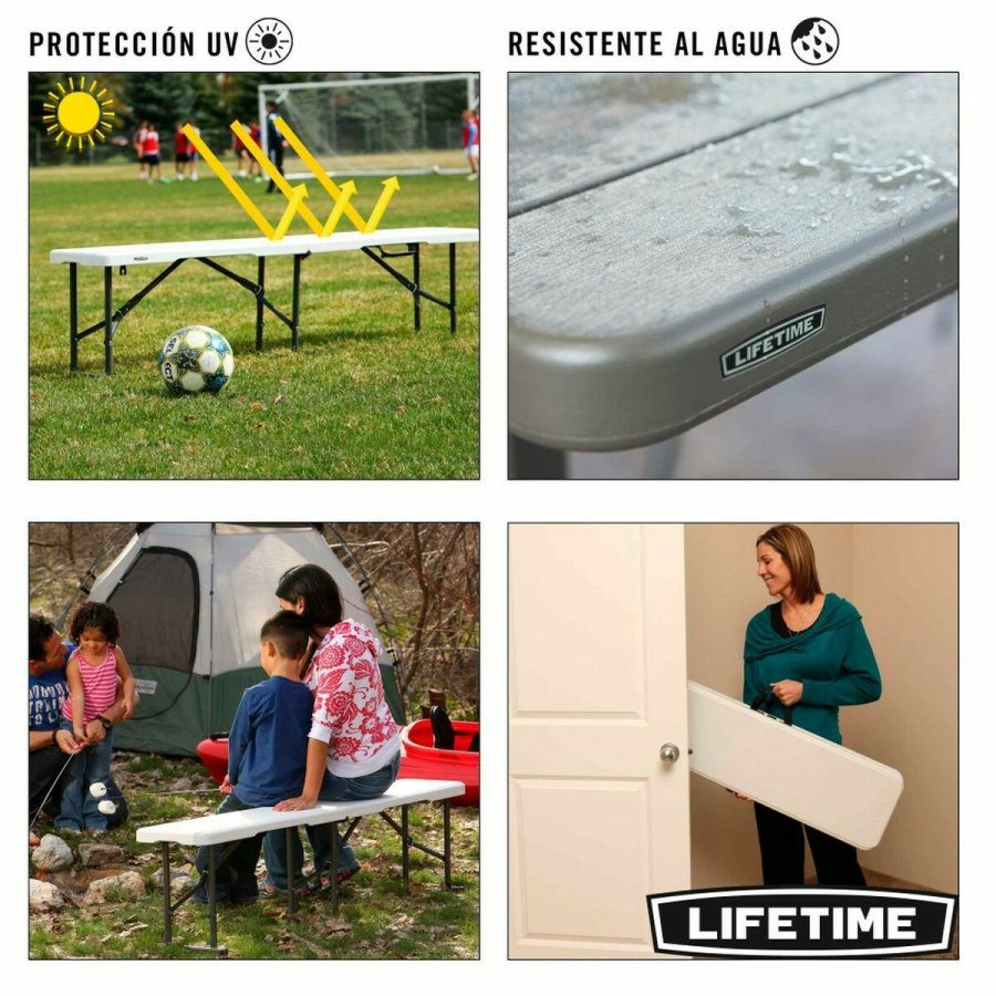 Bnk Lifetime Foldbar Hvid 183 x 29 x 42 cm #3