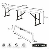 Bnk Lifetime Foldbar Hvid 183 x 29 x 42 cm #4