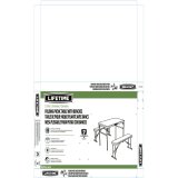 Sammenklappeligt bord Lifetime Fl�defarvet 106,5 x 73,5 x 61 cm St�l Plastik #7