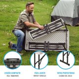 Sammenklappeligt bord Lifetime Fl�defarvet 106,5 x 73,5 x 61 cm St�l Plastik #3