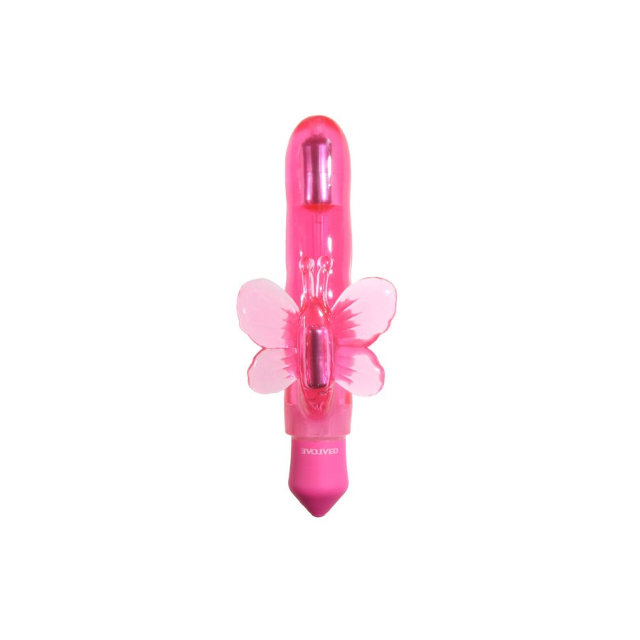 G-Punkt Vibrator Evolved Slenders Flutter Pink Sommerfugl #1