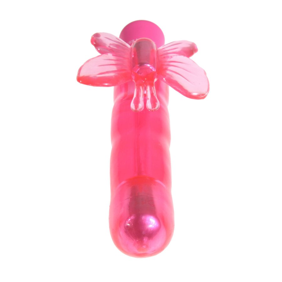 G-Punkt Vibrator Evolved Slenders Flutter Pink Sommerfugl #9