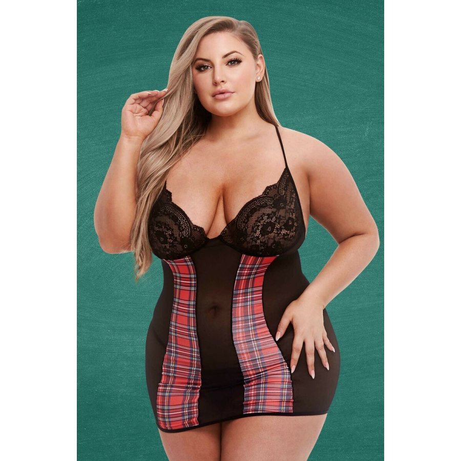 Erotisk Kostume Teachers Pet School Girl R�d L #3