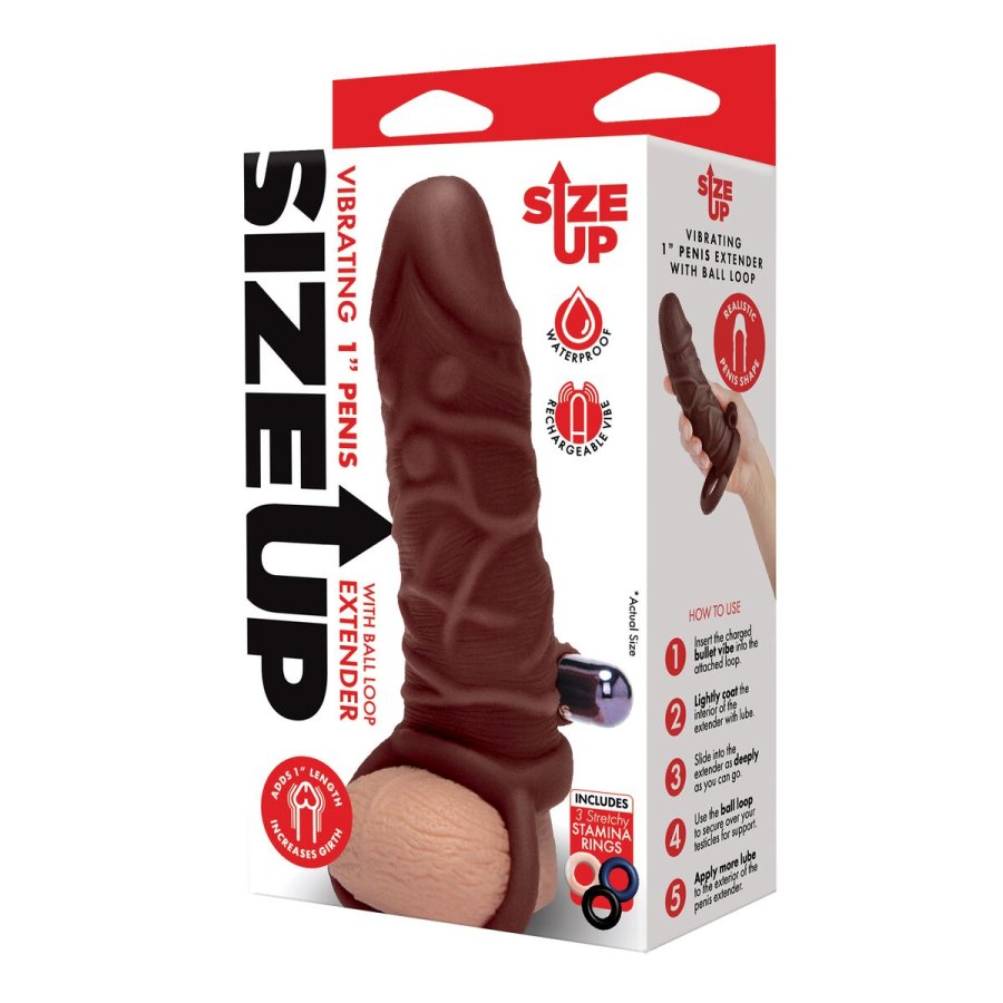 Penis cover Size Up Brun  4 cm 15 cm #11