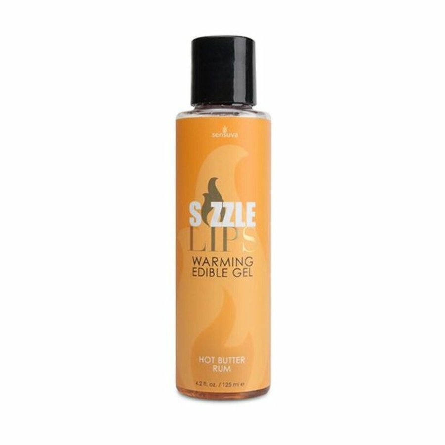 Sizzle Lips Romtoddy Opvarmning Spiselig Gele 125 ml Sensuva 7327 125 ml #1