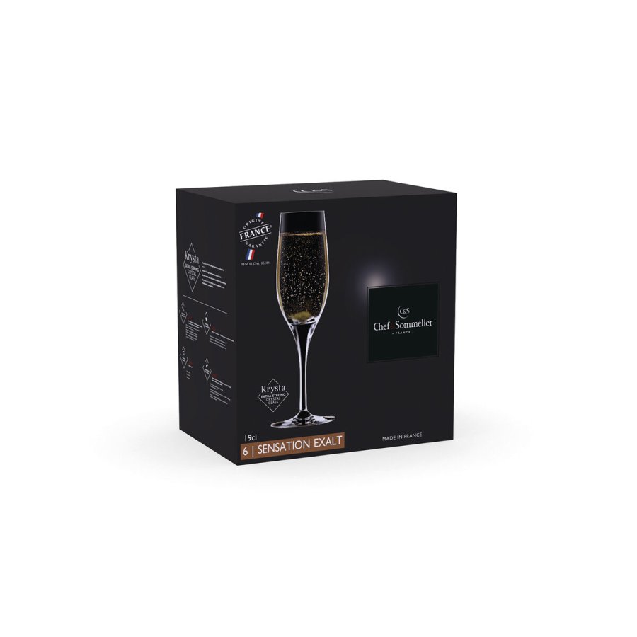 St med glas Chef&Sommelier Sensation Exalt Ec Gennemsigtig Glas 190 ml (6 enheder) #13
