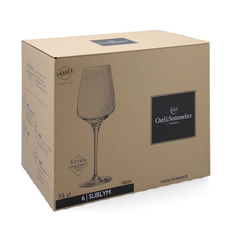 St med glas Chef&Sommelier Sublym Eco Gennemsigtig Glas 550 ml (6 enheder) #10