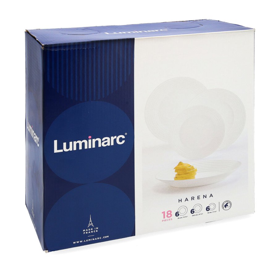 Madlavningsst Luminarc 1700 Hvid Glas 18 Dele #7